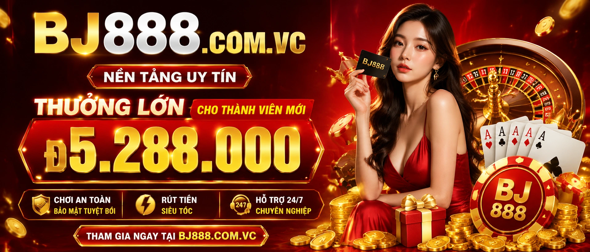 Jackpot Rush game slot nổi bật trên bj888.com.vc