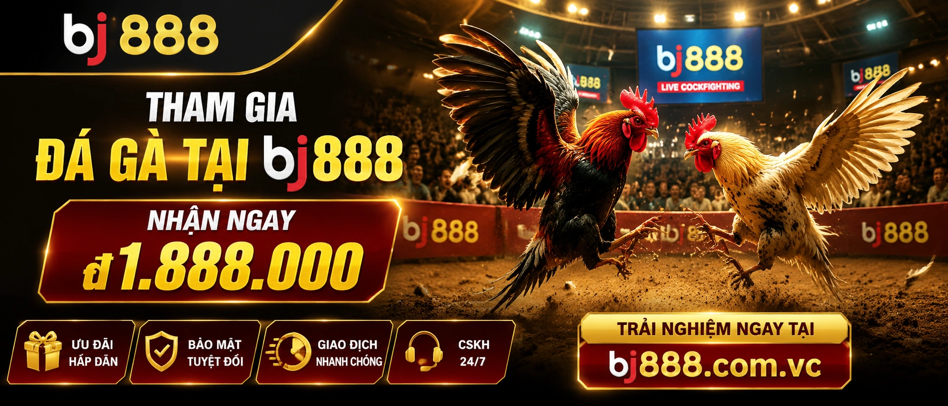 Giao diện Đá Gà cựa sắt tại bj888.com.vc