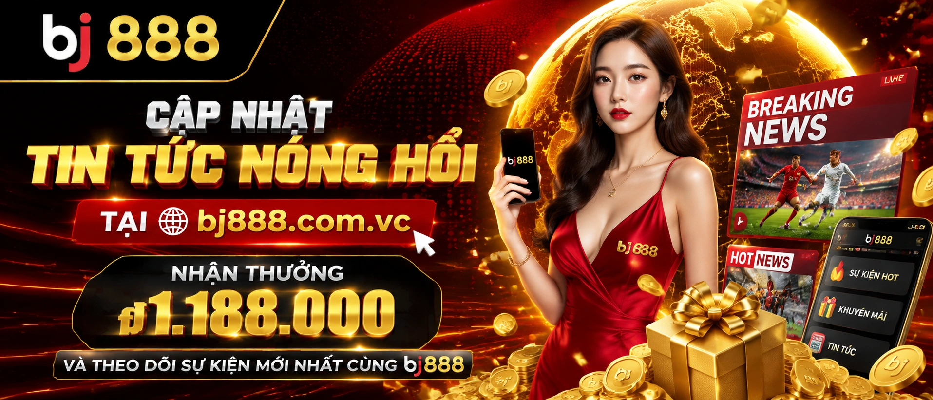 Giao diện bj888 Tin Tức với tin nổi bật lễ hội và cập nhật VIP
