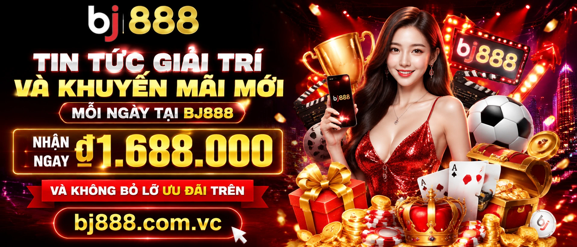 Khối tin mới về khuyến mãi tuần và sự kiện sinh nhật bj888