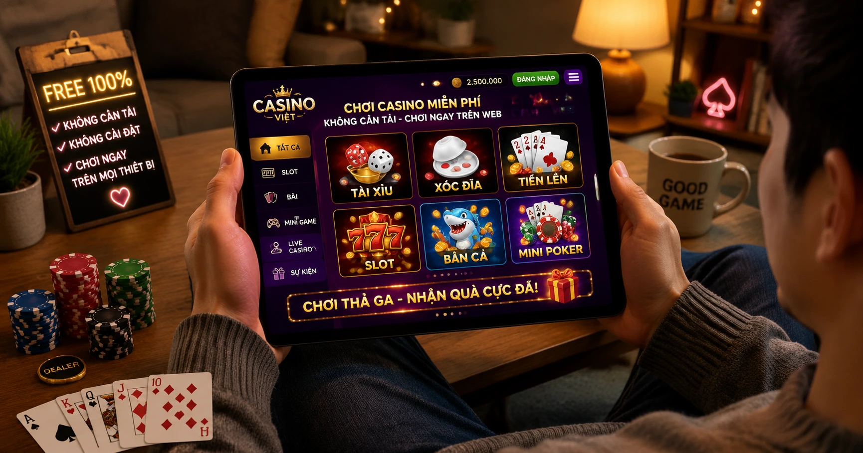 Trò chơi casino miễn phí không cần tải về không cần đăng ký: Trải nghiệm chơi game miễn phí tiện lợi - image 2 Trò chơi casino miễn phí không cần tải về không cần đăng ký: Trải nghiệm chơi game miễn phí tiện lợi - image 2